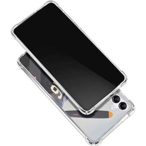 1940s Navy Pin-Up Girl On Corsair Fighter Plane Gabb Phone 4 Clear Case